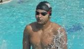 Indian swimmer equals World mark in Sea of Galilee