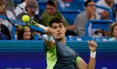 Off colour Alcaraz survives scare, Rublev stunned