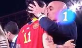 Kiss of shame: Spain's soccer boss apologises