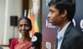 Praggnanandhaa's mom steals the show at World Cup