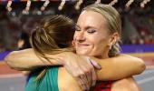 Why Katie Moon chose to share pole vault gold