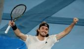 Aus Open PIX: Tsitsipas subdues Lehecka to reach semis