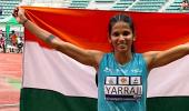 Jyothi scripts history as India bag three gold medals