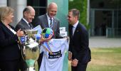 Germany's Chancellor marks Euro 2024 countdown