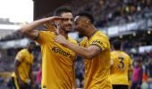 EPL PIX: Wolves stun Spurs; Arsenal outclass Burnley