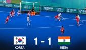 Women's hockey team grabs dramatic draw vs S Korea