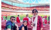 Ganguly watches Arsenal crush Man U at The Emirates