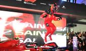 Ferrari's Sainz wins in Singapore to end Red Bull run