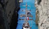 Olympic Flame Sails For France From Greece