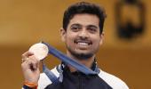 Historic bronze for shooter Swapnil Kusale in Paris