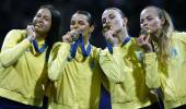 Women fencers win Ukraine's first gold at Olympics