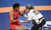 Olympics: Wrestler Nisha's brave battle ends in defeat