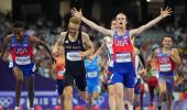 Olympics PIX: Hocker pulls off upset; Thomas wins 200m