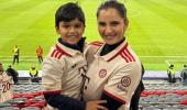 Sania, Izhaan Cheer Bayern Munich