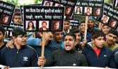 Jr wrestlers protest against Sakshi, Vinesh, Punia