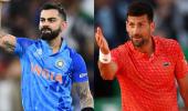 Novak opens up on texting Kohli, admiring his career