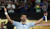 Ruthless Djokovic in quarters; Fritz stuns Tsitsipas