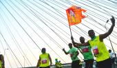 'Jai Shri Ram' Echoes At Mumbai Marathon