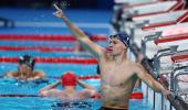 PICS: Marchand, Martinenghi make big splash in pool