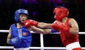 Preeti Pawar in women's boxing pre-quarter-finals