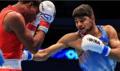 Boxer Nishant closes in on Paris Olympic berth