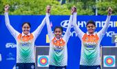 India women win compound archery team World Cup gold