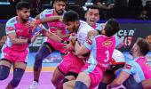 Pro Kabbadi: Jaipur edge UP Yoddhas in dramatic finish