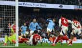 EPL PIX: Late drama rescues Man City against Arsenal