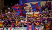 Barcelona fans banned for Champions League game