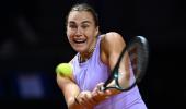 Sabalenka uses phone to photograph disputed line call
