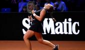 PIX: Ostapenko shocks World No 1 Sabalenka in final