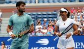 Alcaraz, Djokovic lose in US Open mixed doubles