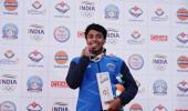 Teen Desinghu sets new Indian record in the pool