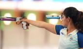 Sangwan beats Manu Bhaker in women's 25m pistol