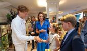 PIX: When Champion Sinner met UK's Royal kids