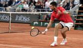 PIX: Djokovic's drop shot magic wows Paris!