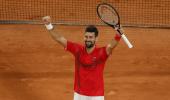 PIX: Djokovic downs Zverev, sets up Sinner semi-final