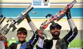 Arya-Arjun shock Olympic champs to win World Cup gold