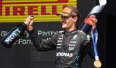 F1 PIX: Russell wins in Canada after McLarens collide