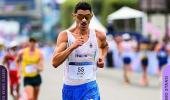 Italy's Stano breaks 35-km race walk world record