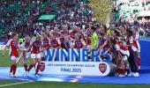 PIX: Arsenal stun Barca to win women's Champions League