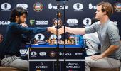 World Champion Gukesh takes on Carlsen in opener