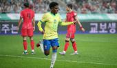 Aggressive Brazil thrash South Korea in friendly