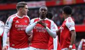 EPL PIX: Eze goal extends Arsenal's stay at top; Spurs win