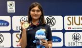 Esha Singh wins women's Air Pistol World Cup gold