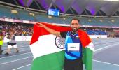 Hooda wins F46 men's javelin throw gold at Para Worlds