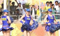 IPL PHOTOS: Why the cheergirls ran for cover...