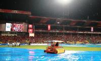 IPL: Rain plays spoilsport; Bangalore, Rajasthan share points