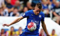 Leicester striker Vardy apologises for racial slur
