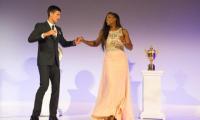 Champions Djokovic, Serena show off their footwork at Wimbledon ball